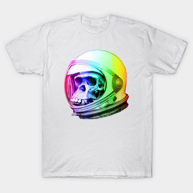 Space Chimp Skull T-Shirt-TOZ